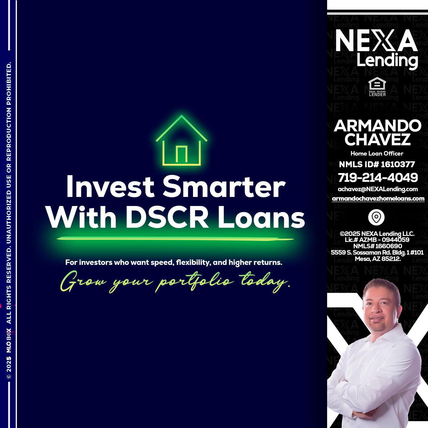 DSCR - Armando Chavez -Home Loan Officer