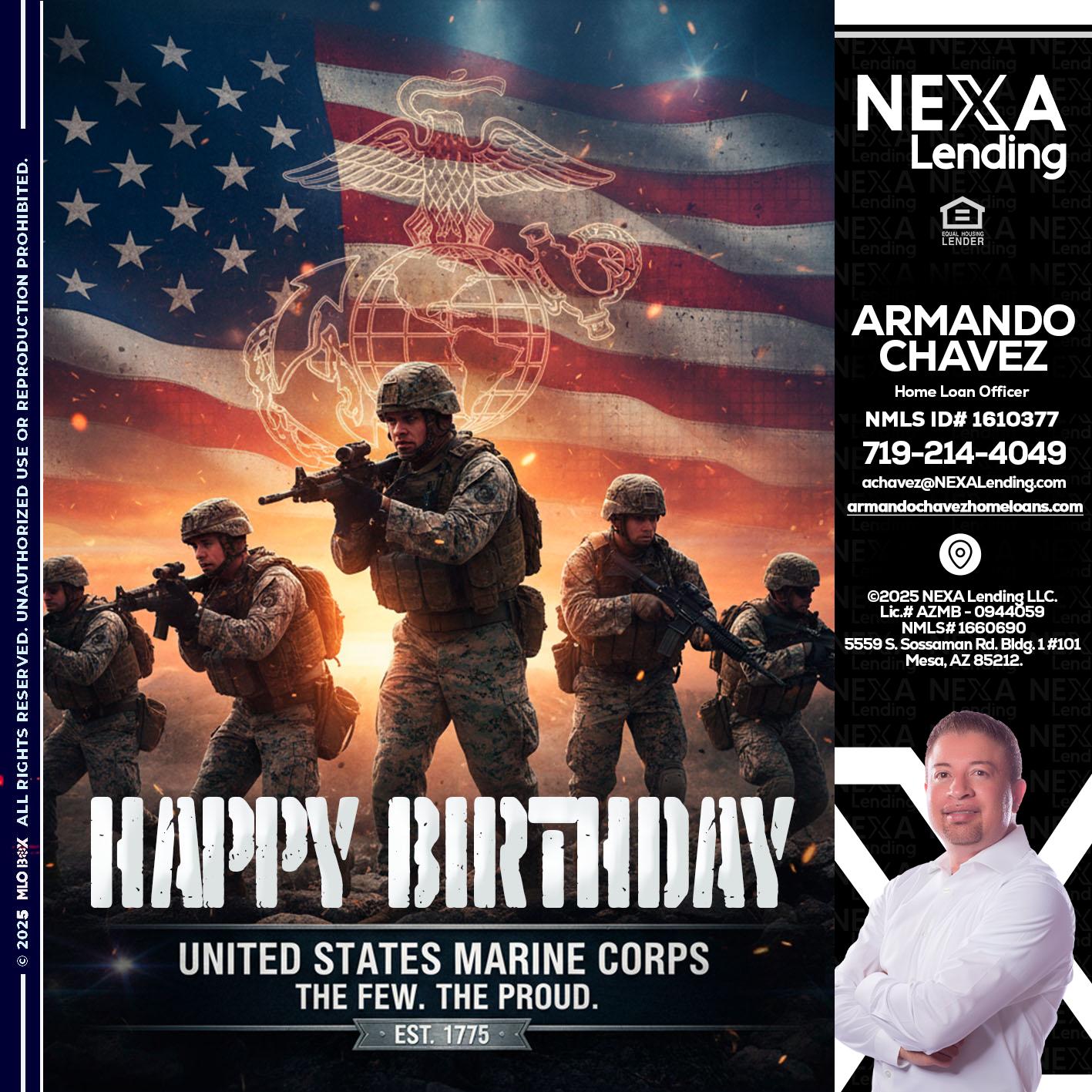 happy birthday - Armando Chavez -Home Loan Officer