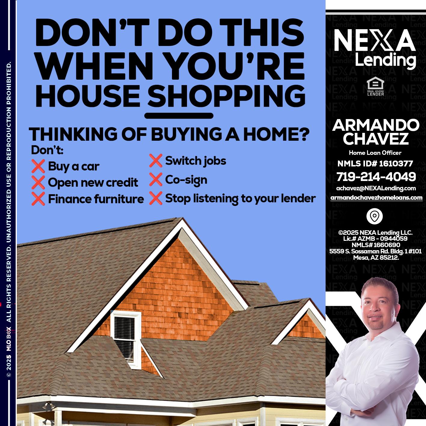 DONT DO THIS - Armando Chavez -Home Loan Officer