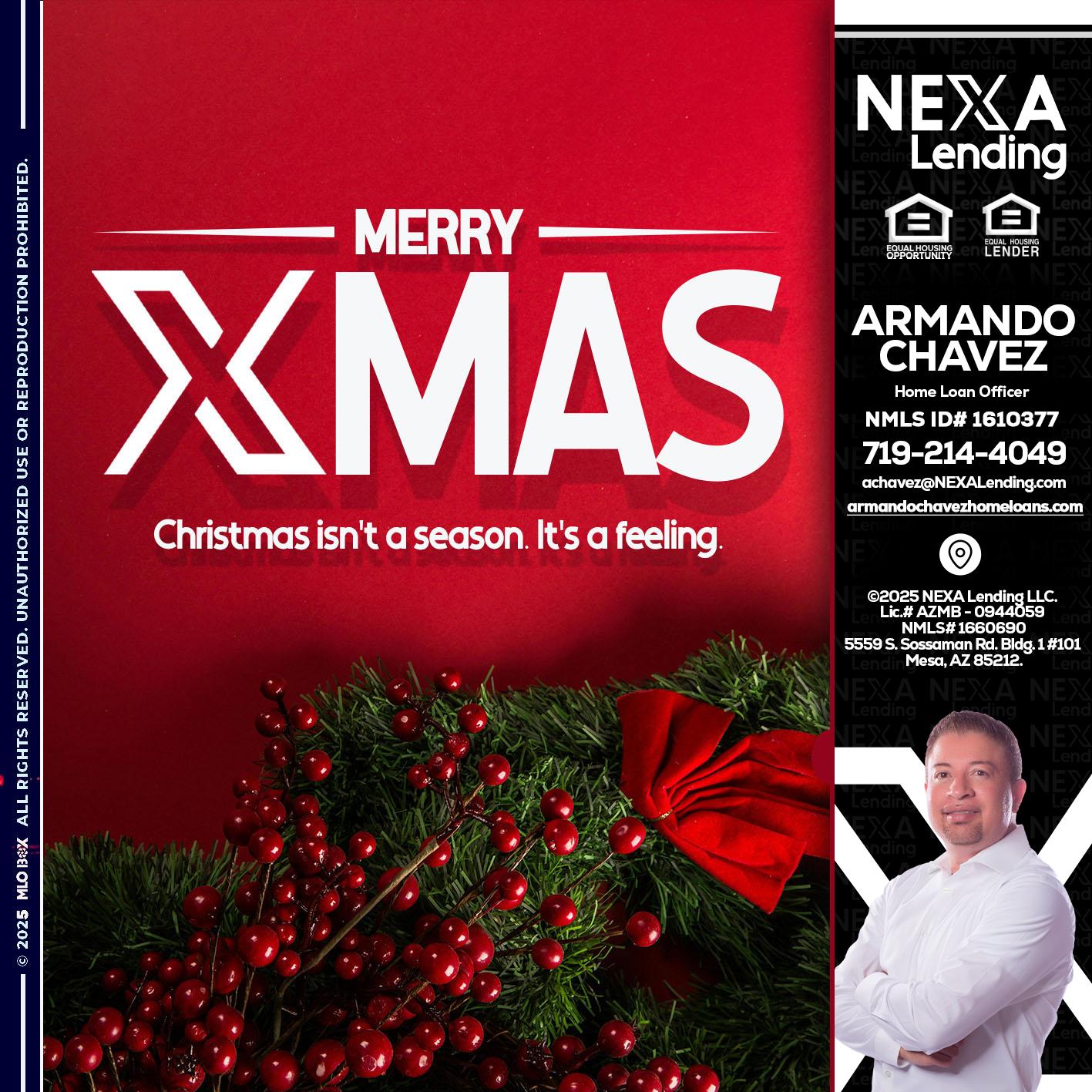 merry xmas - Armando Chavez -Home Loan Officer