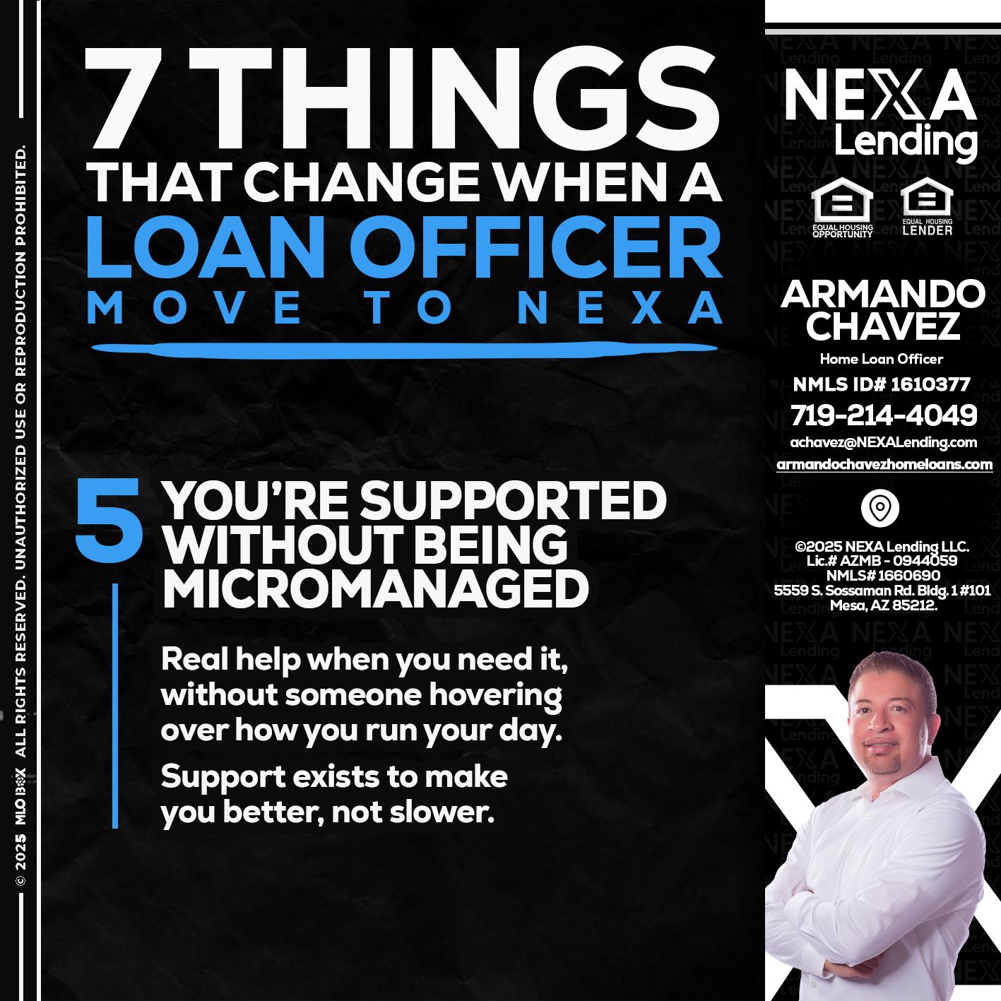 7 THINGS (5) - Armando Chavez -Home Loan Officer