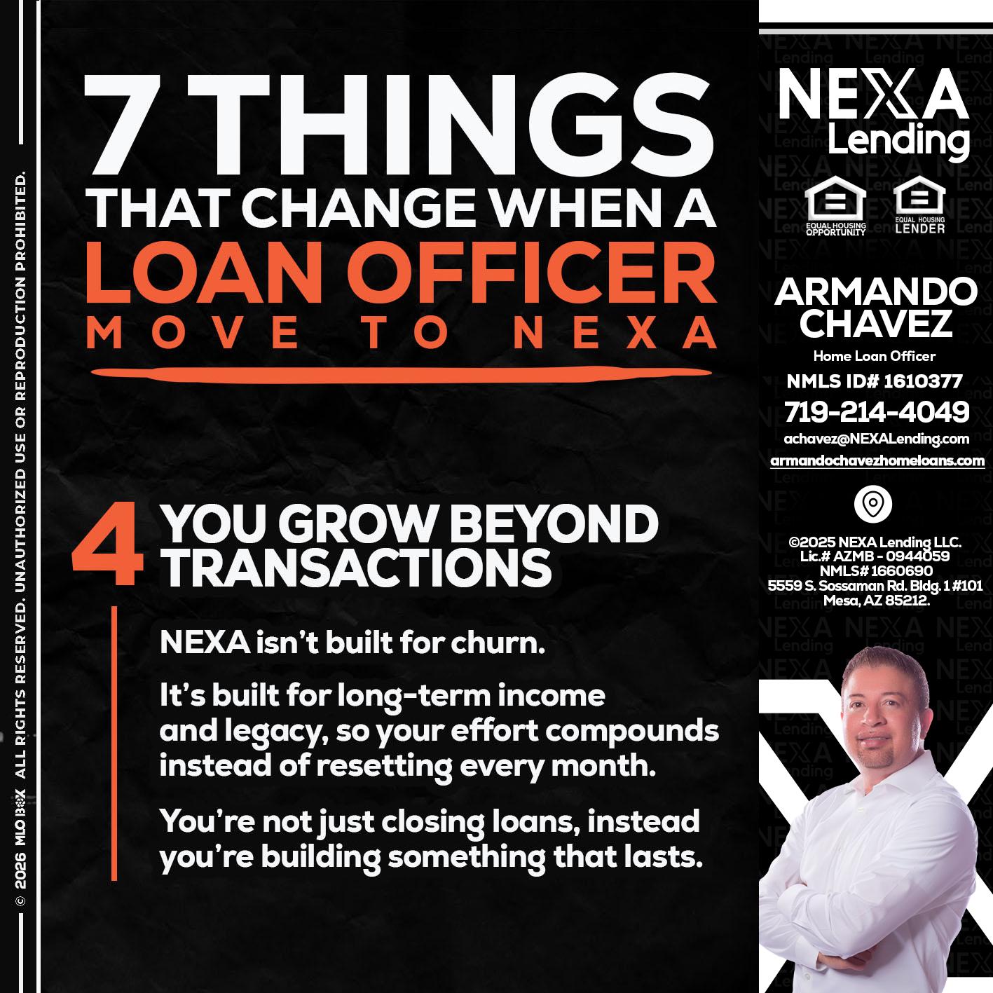 7 THINGS (4) - Armando Chavez -Home Loan Officer