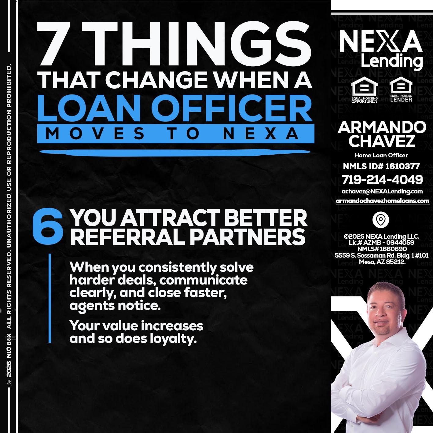 7 THINGS (6) - Armando Chavez -Home Loan Officer