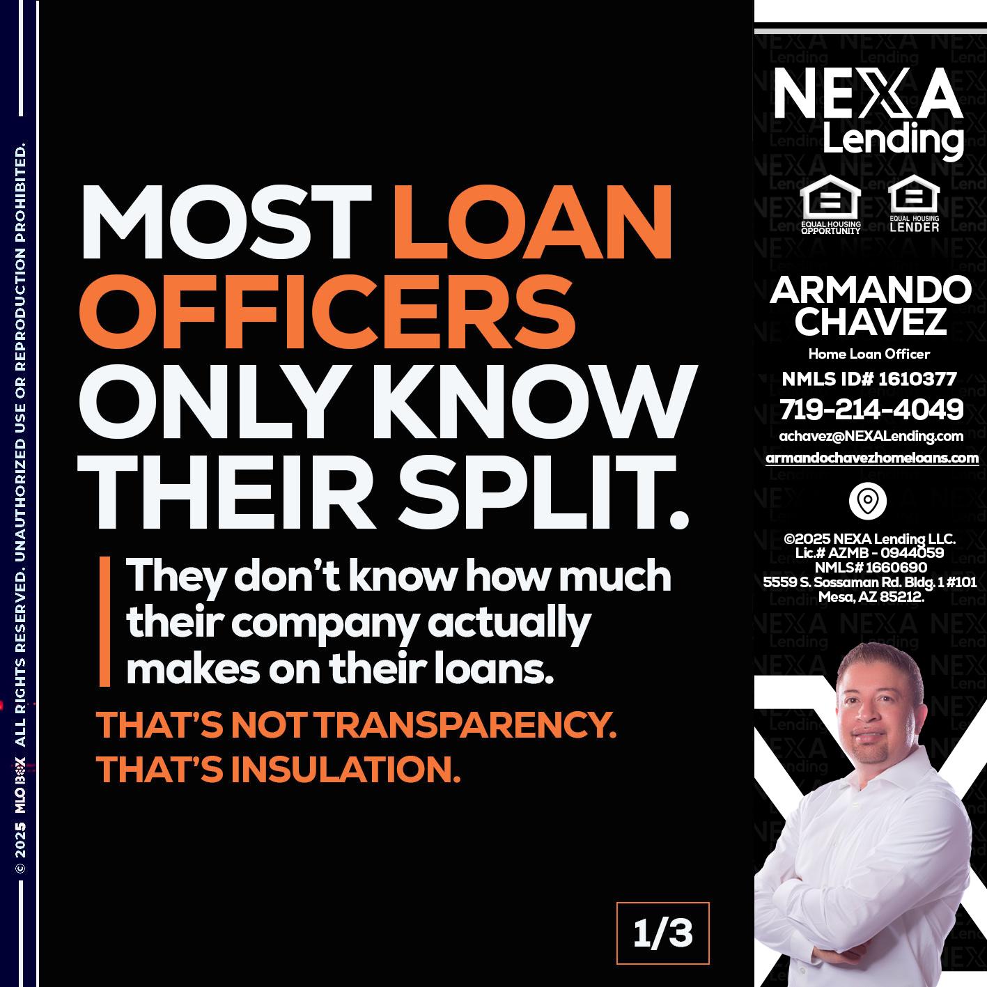 1 OF 3 - Armando Chavez -Home Loan Officer
