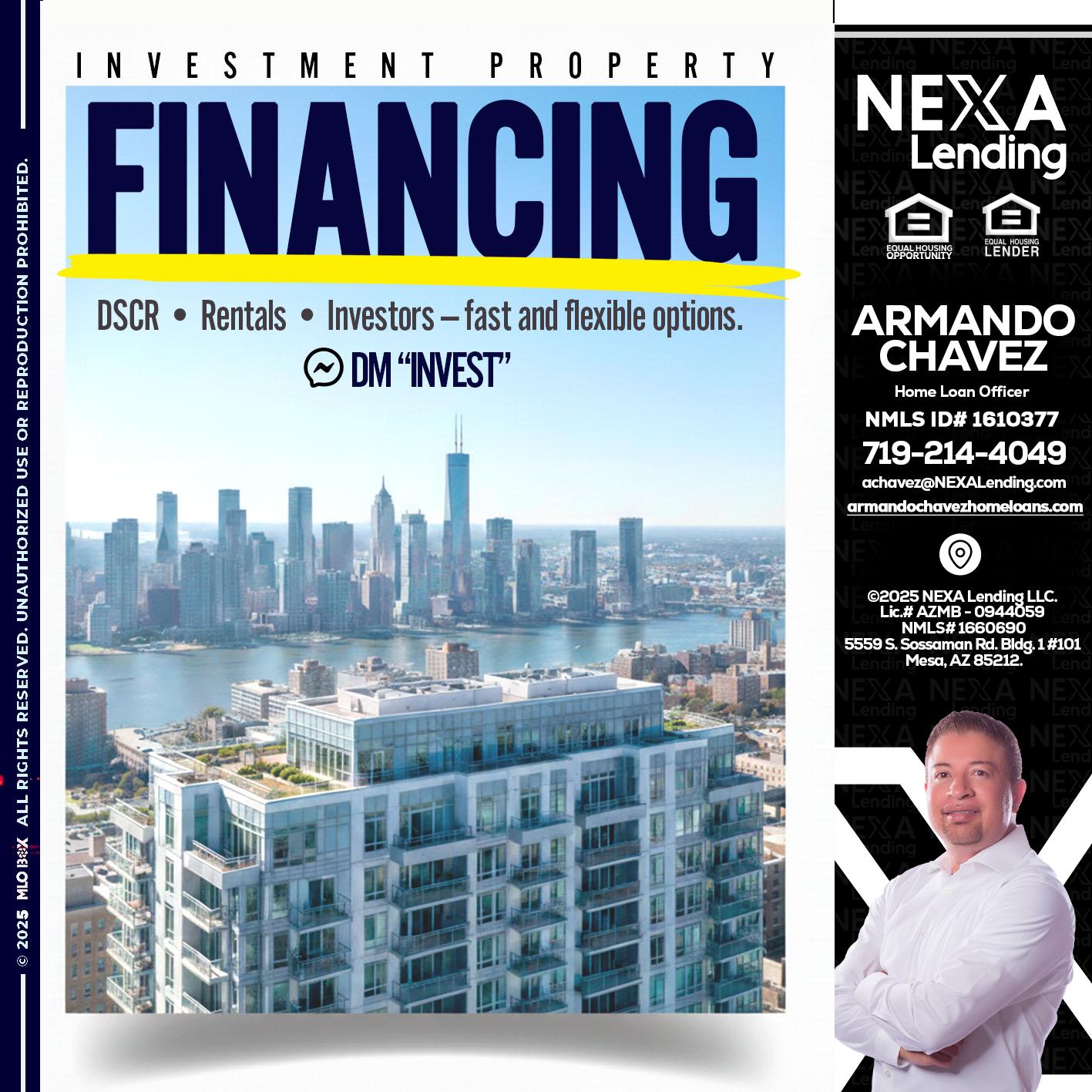 FINANCING - Armando Chavez -Home Loan Officer