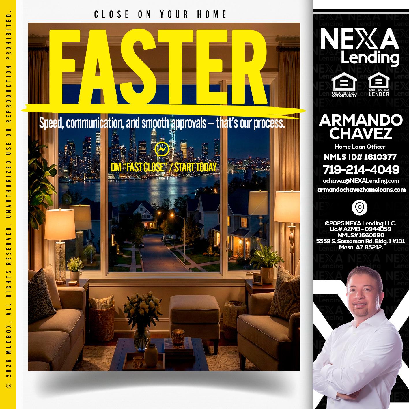 FASTER - Armando Chavez -Home Loan Officer