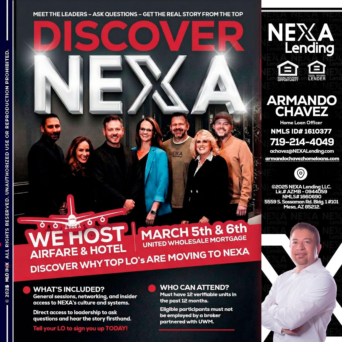 DISCOVER NEXA - Armando Chavez -Home Loan Officer