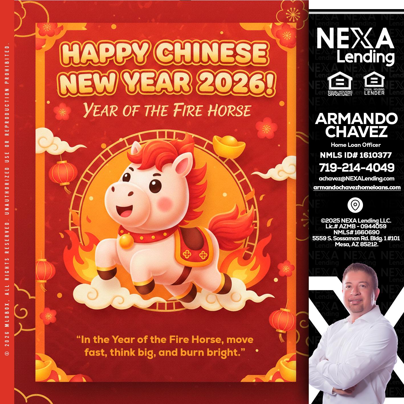 happy Chinese new year - Armando Chavez -Home Loan Officer