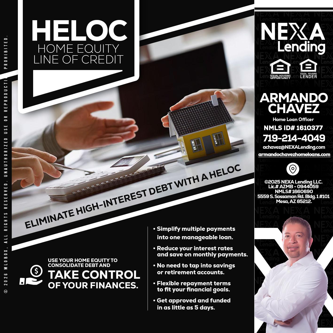 HELOC - Armando Chavez -Home Loan Officer