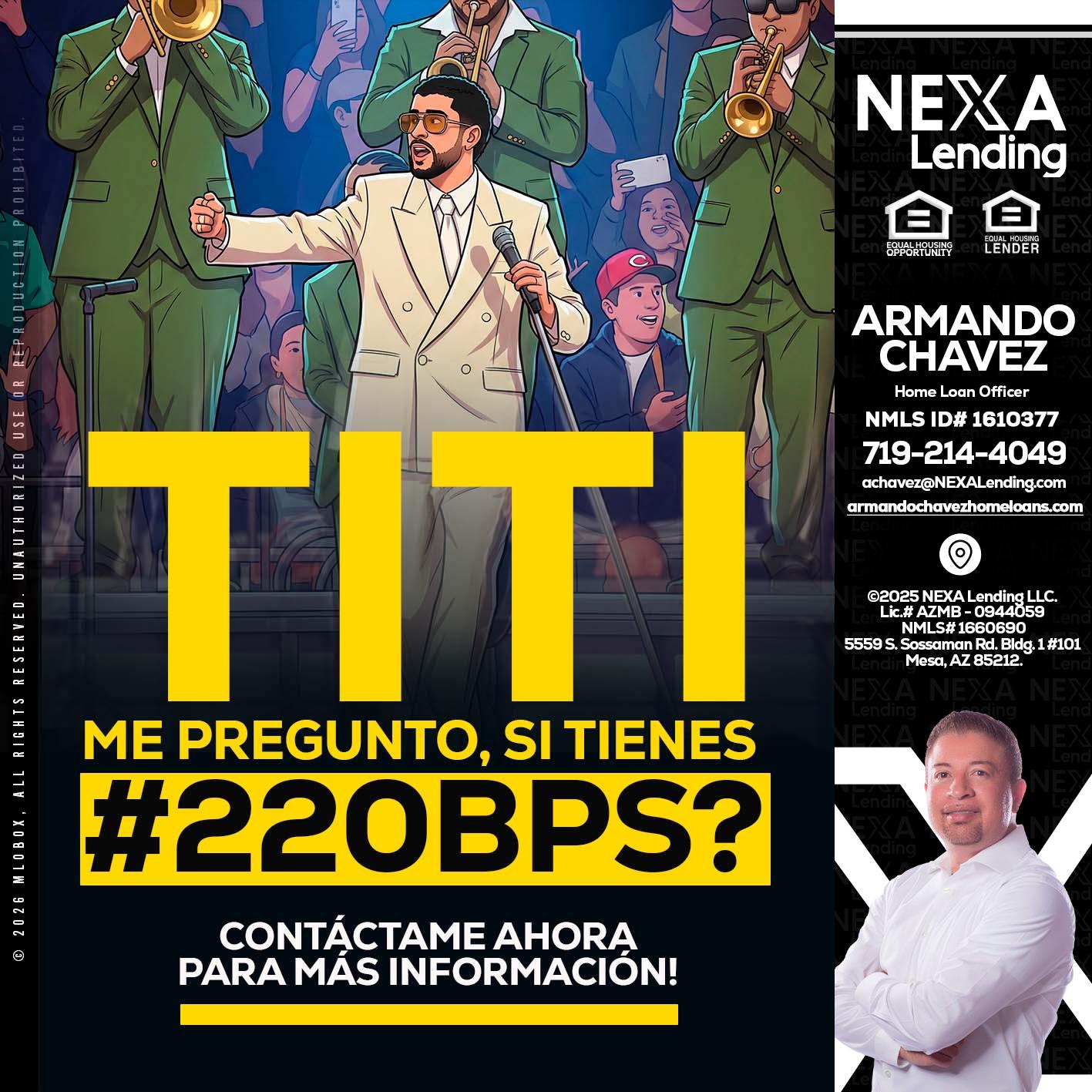 TITI ME PREGUNTO - Armando Chavez -Home Loan Officer