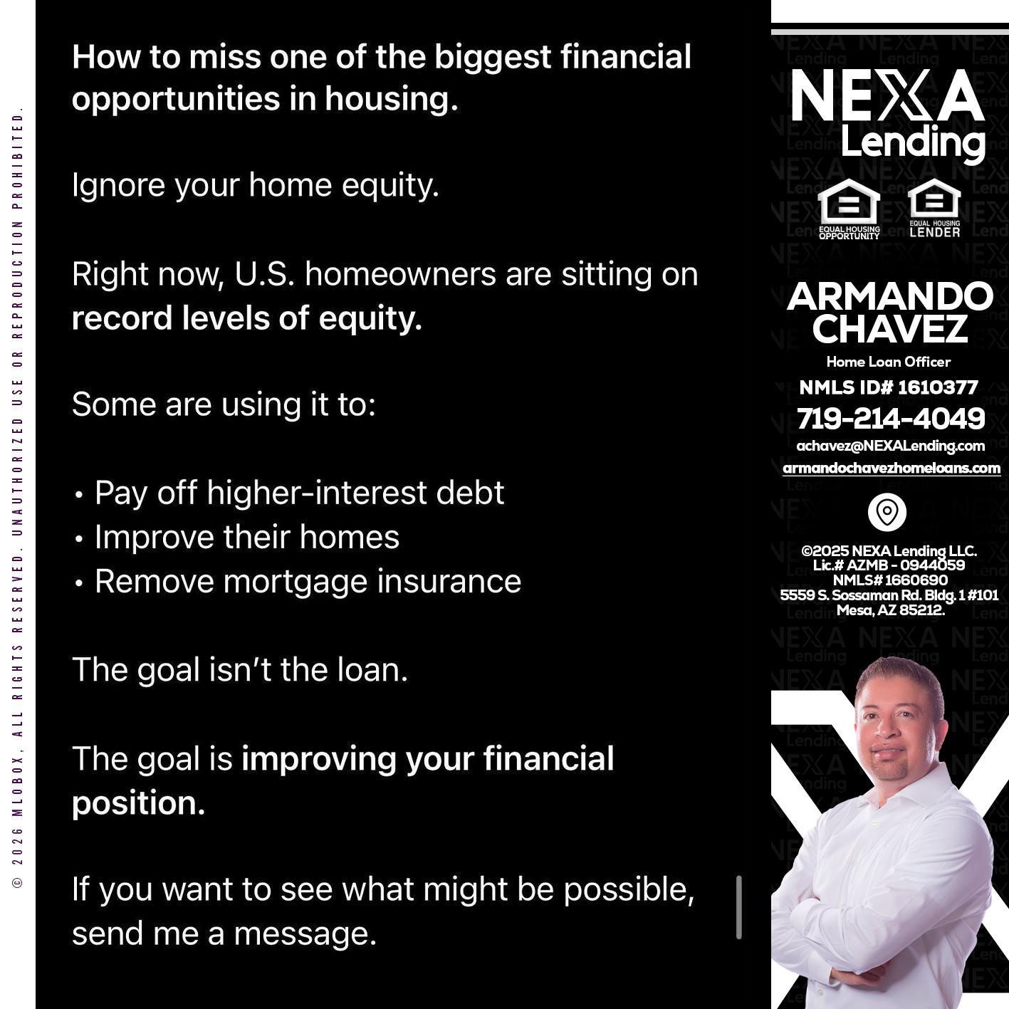 how to miss - Armando Chavez -Home Loan Officer