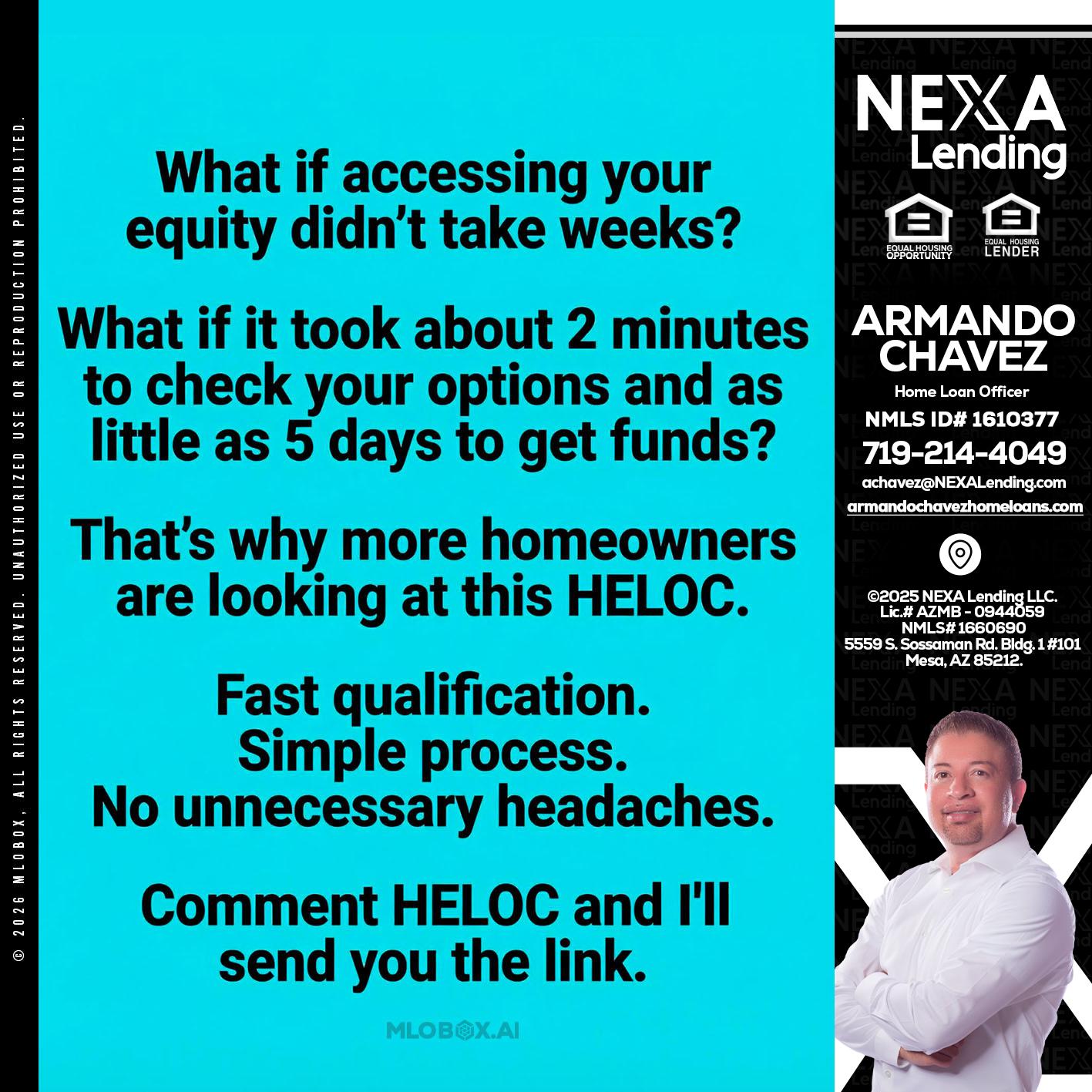 what if - Armando Chavez -Home Loan Officer