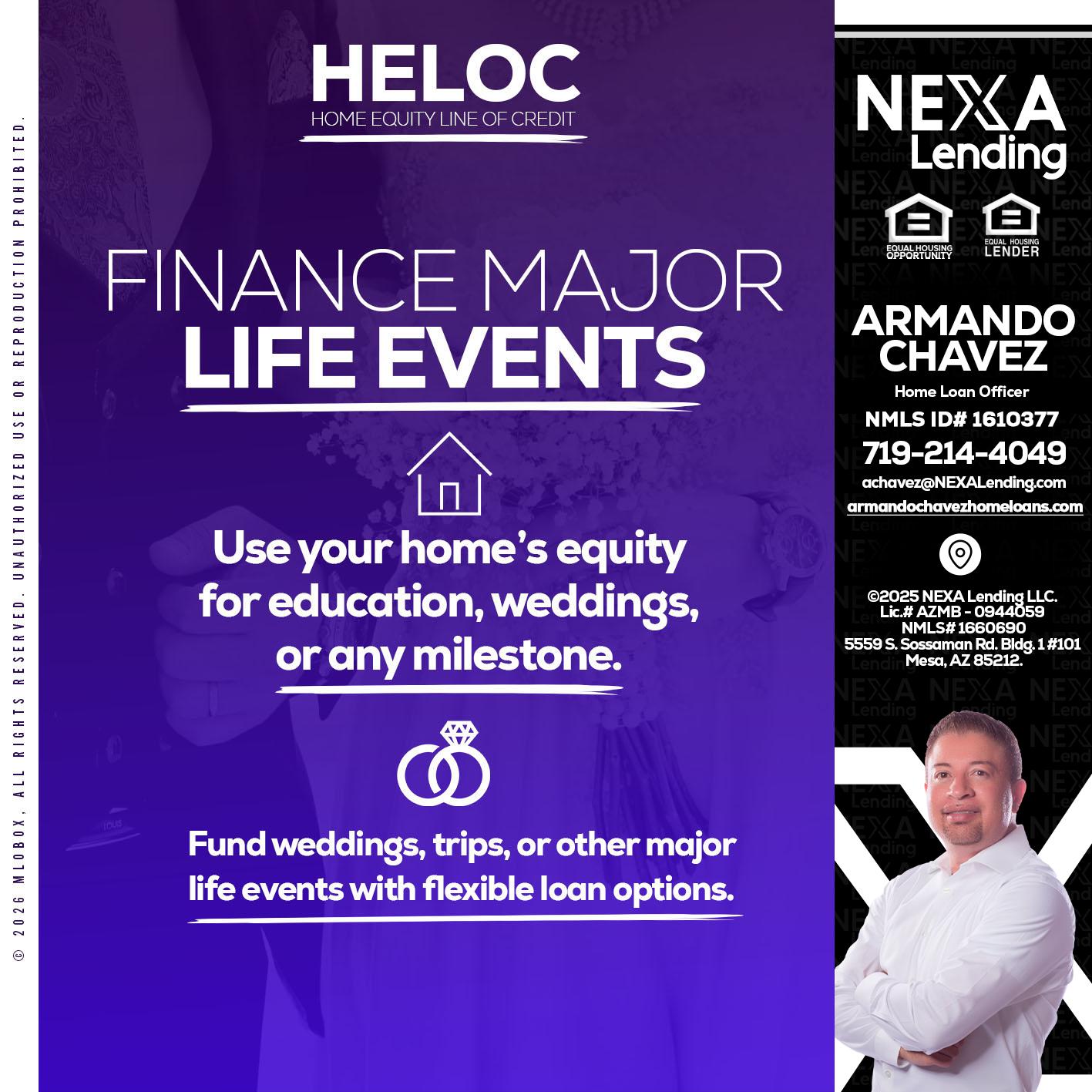 HELOC - Armando Chavez -Home Loan Officer