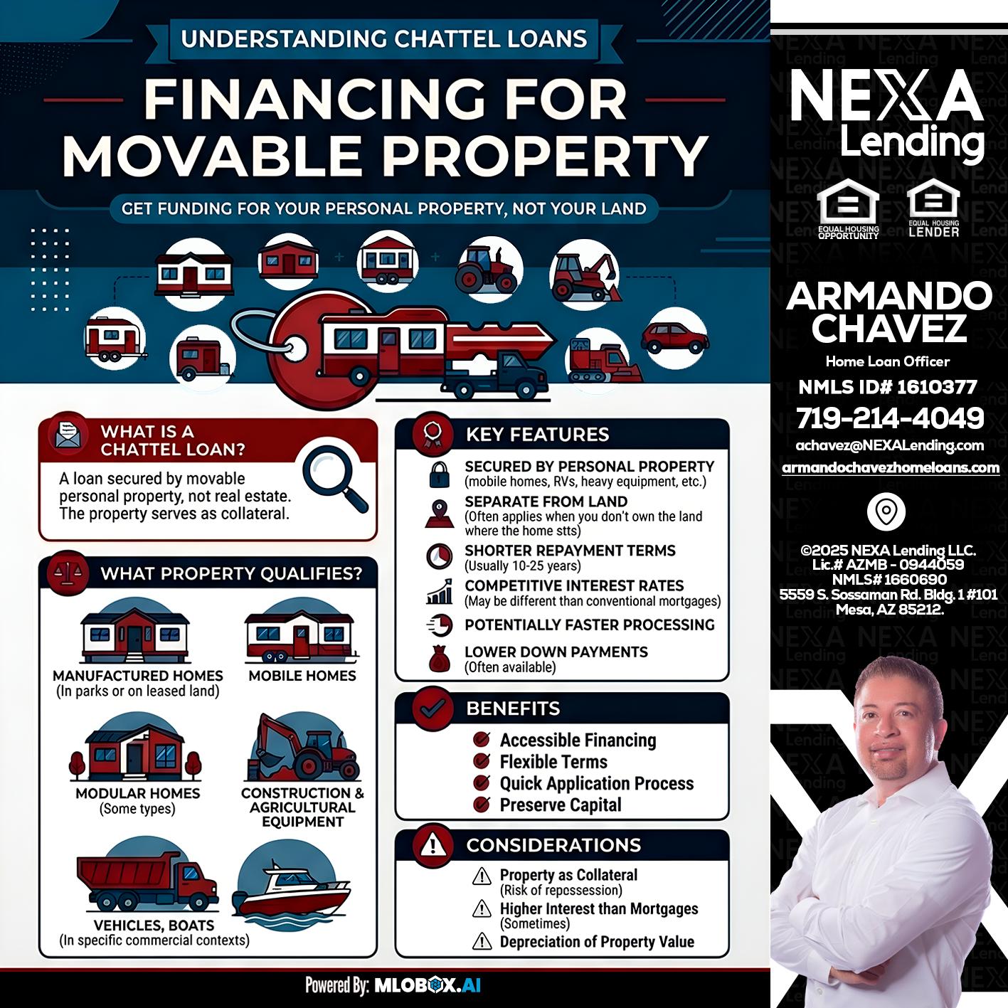 Chattel Loans - Armando Chavez -Home Loan Officer