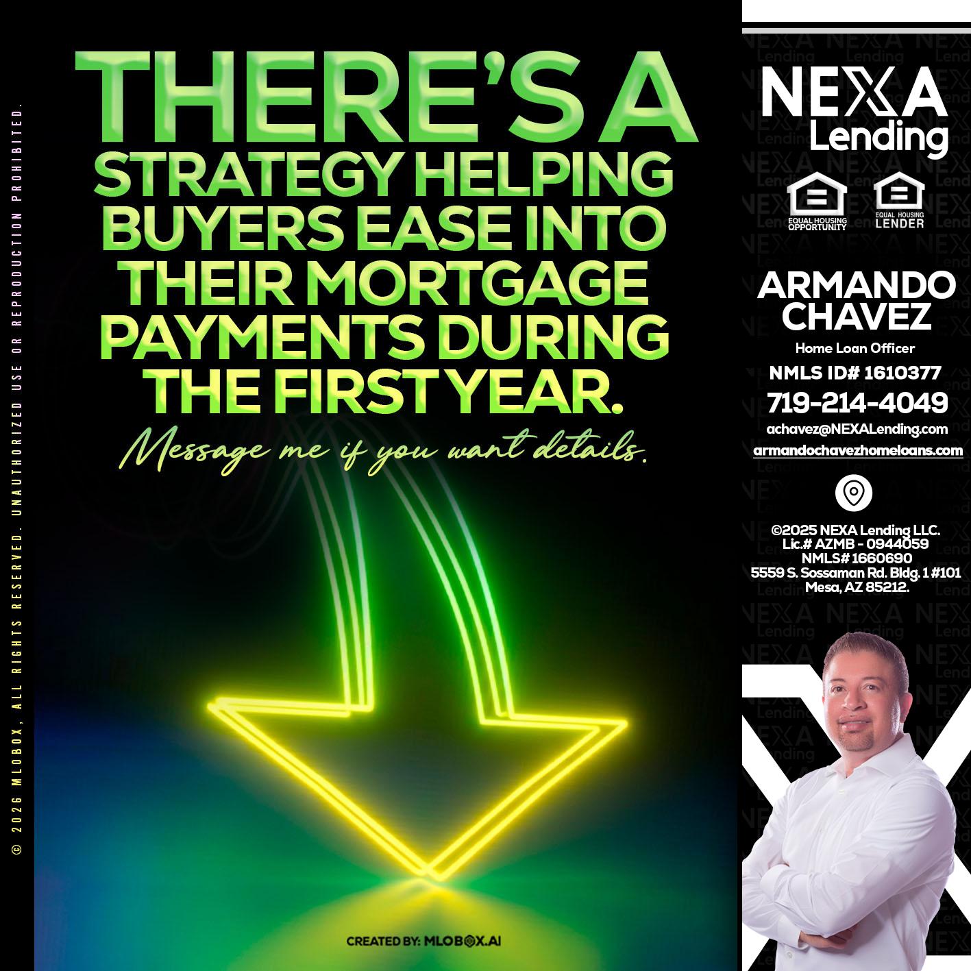 THERES A STATEGY - Armando Chavez -Home Loan Officer