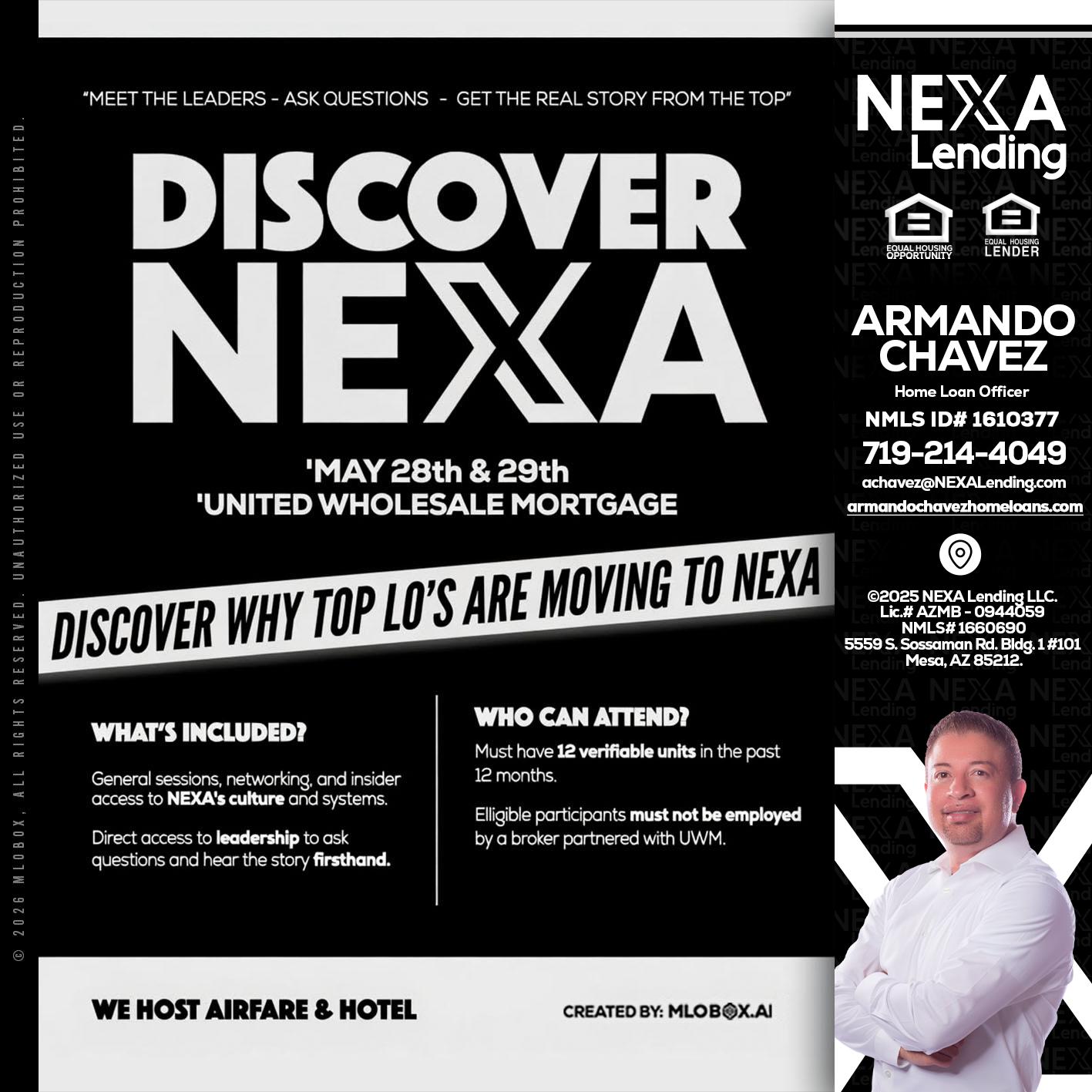 DISCOVER NEXA - Armando Chavez -Home Loan Officer
