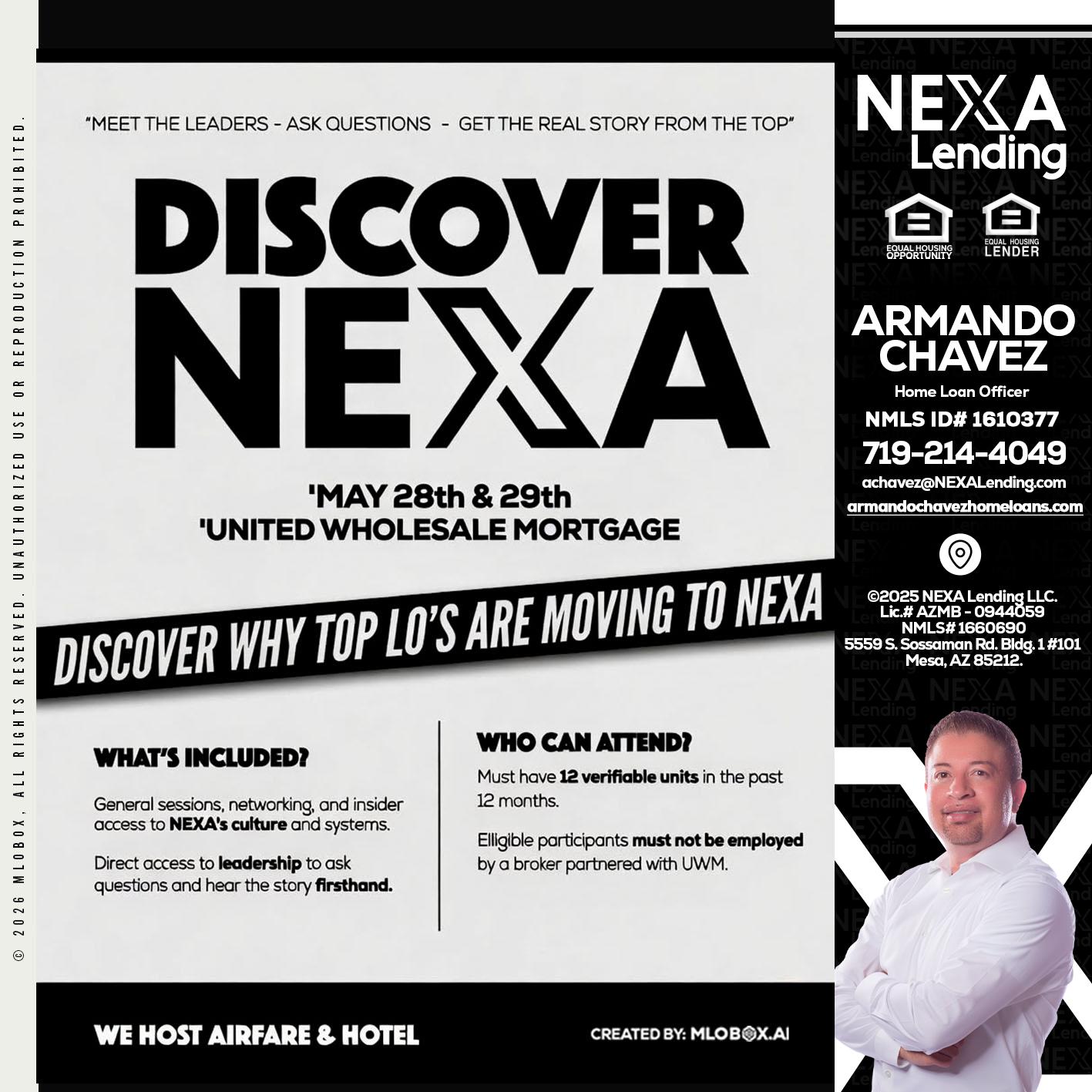 DISCOVER NEXA - Armando Chavez -Home Loan Officer