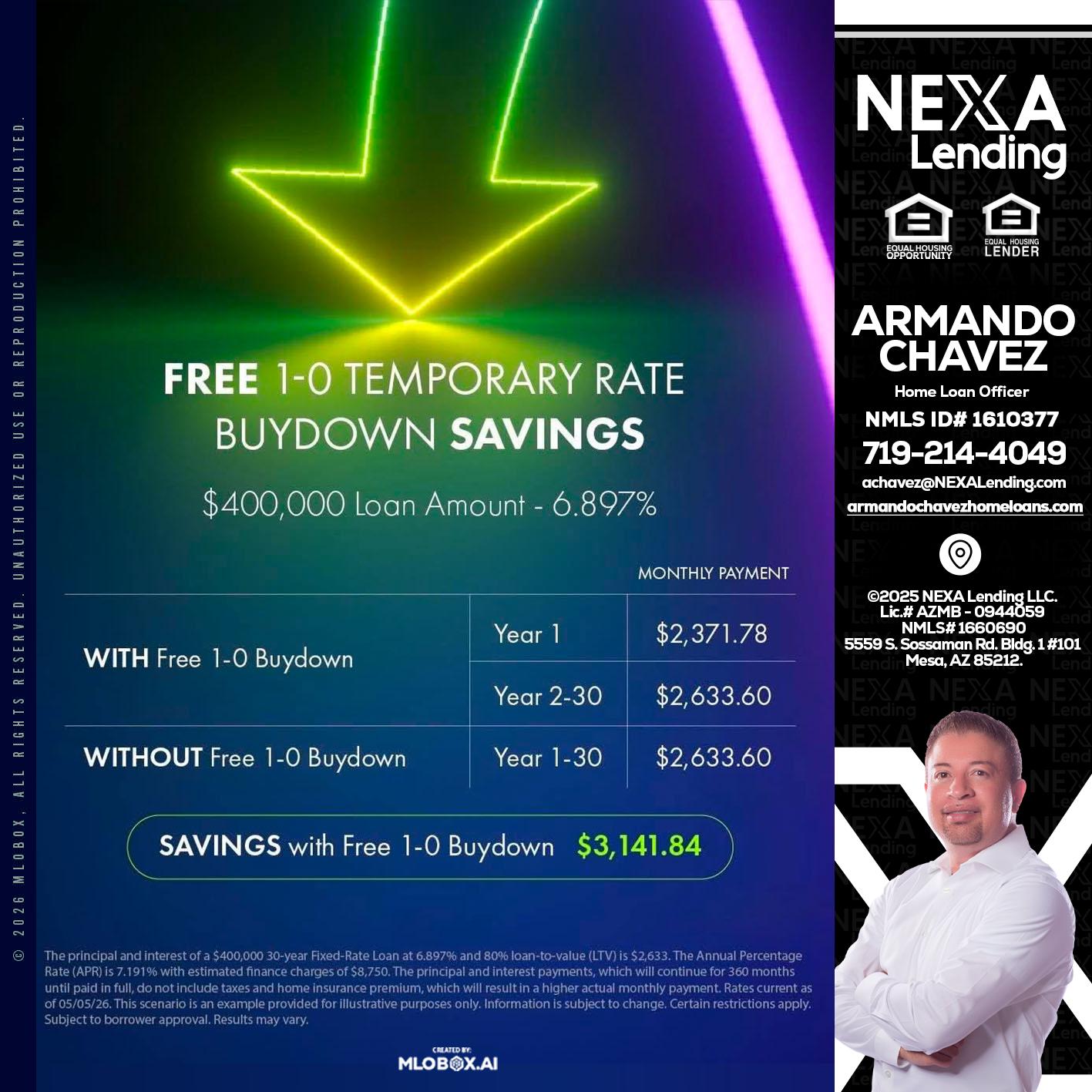 BUYDOWN - Armando Chavez -Home Loan Officer