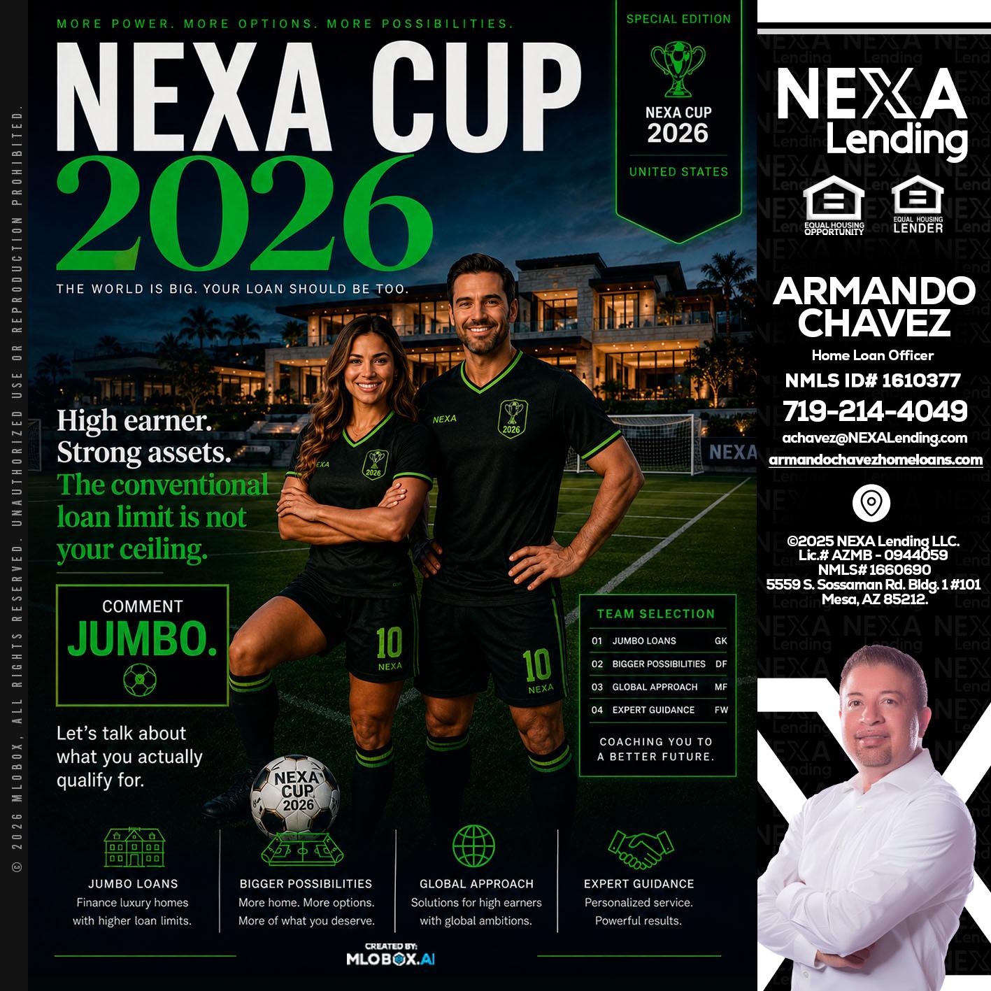 NEXA CUP 2026 - Armando Chavez -Home Loan Officer