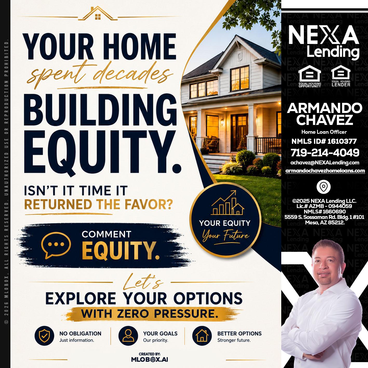 building equity - Armando Chavez -Home Loan Officer