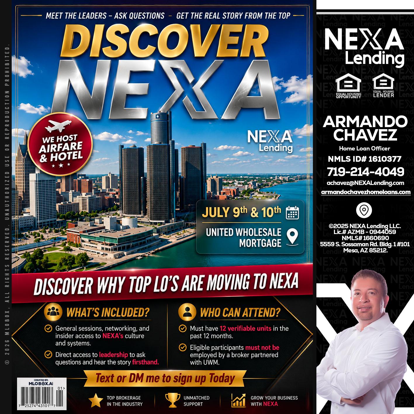 DISCOVER NEXA - Armando Chavez -Home Loan Officer