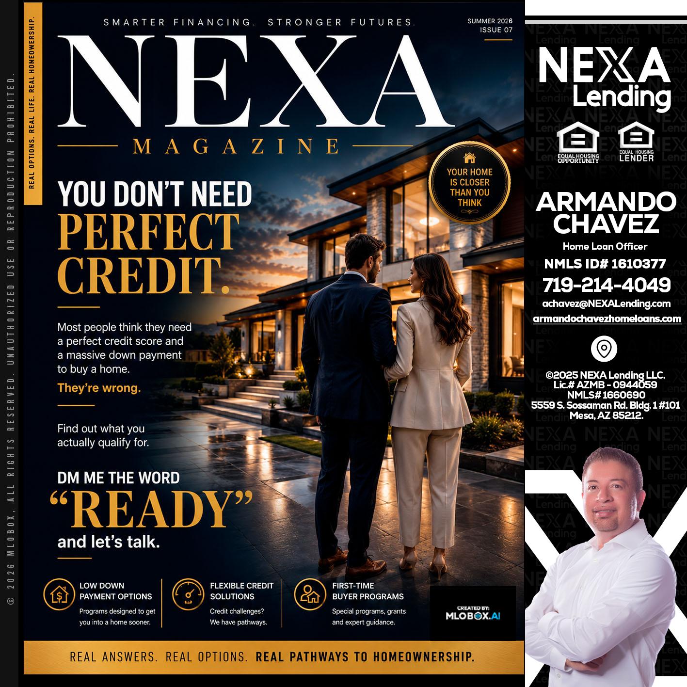 NEXA MAGAZINE - Armando Chavez -Home Loan Officer