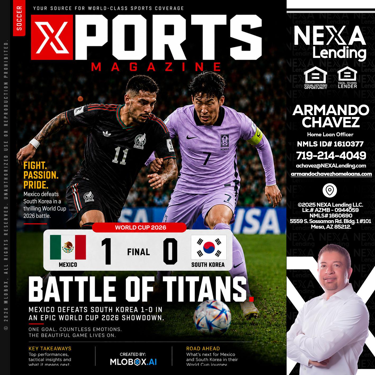 XPORTS MAGAZINE - Armando Chavez -Home Loan Officer
