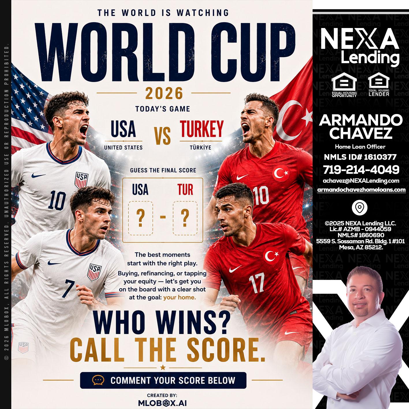 WORLD CUP 2026 - Armando Chavez -Home Loan Officer