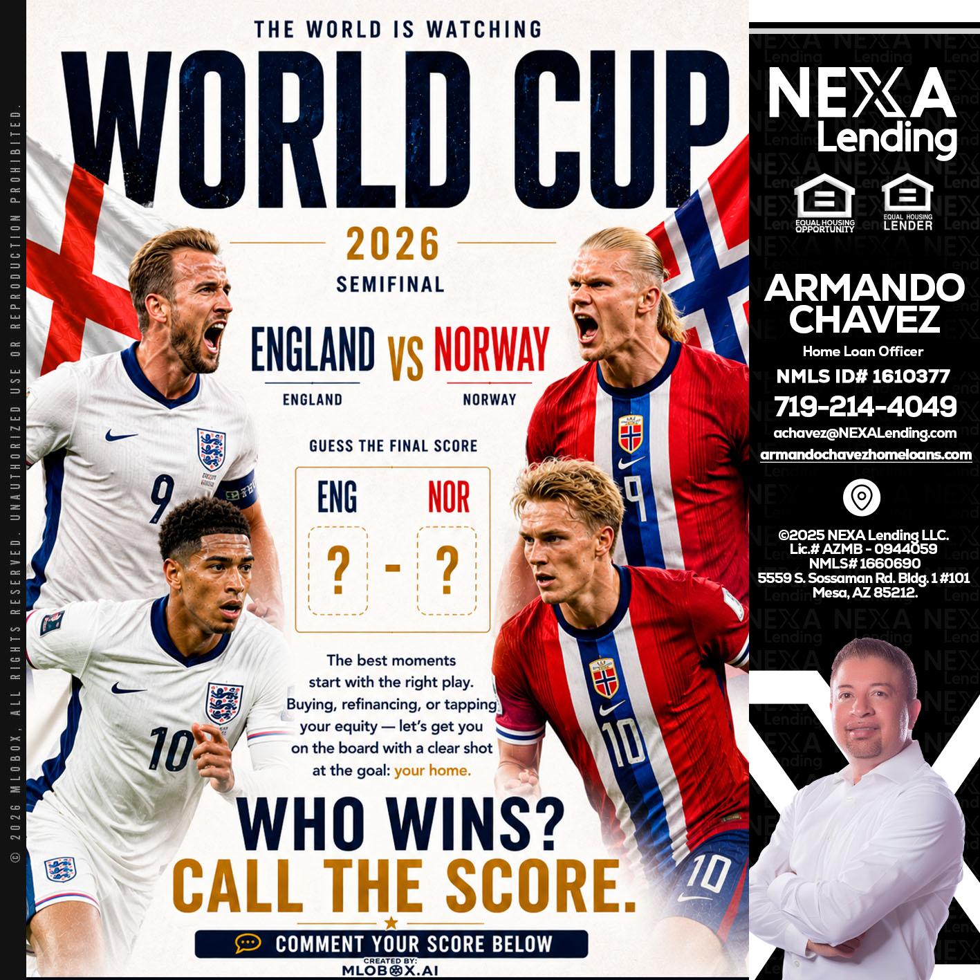WORLD CUP 2026 - Armando Chavez -Home Loan Officer
