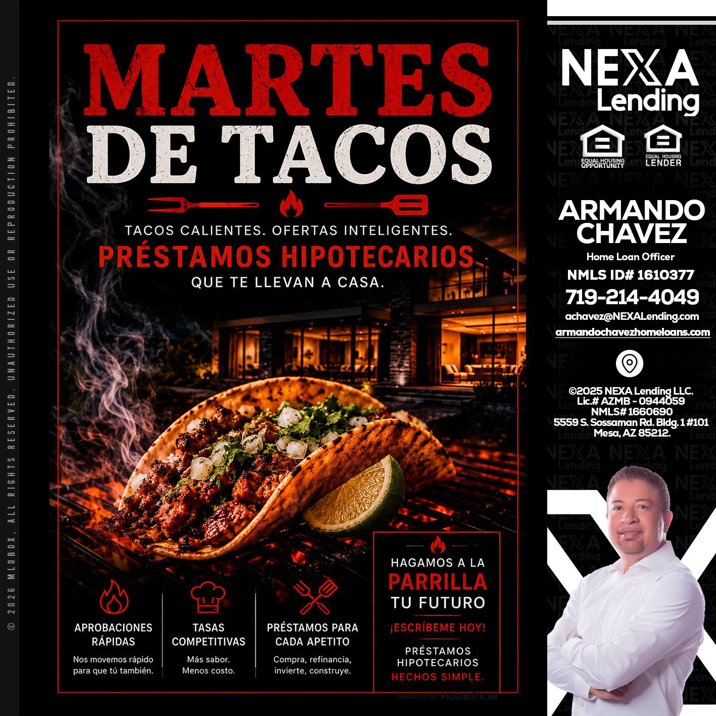 martes de tacos - Armando Chavez -Home Loan Officer