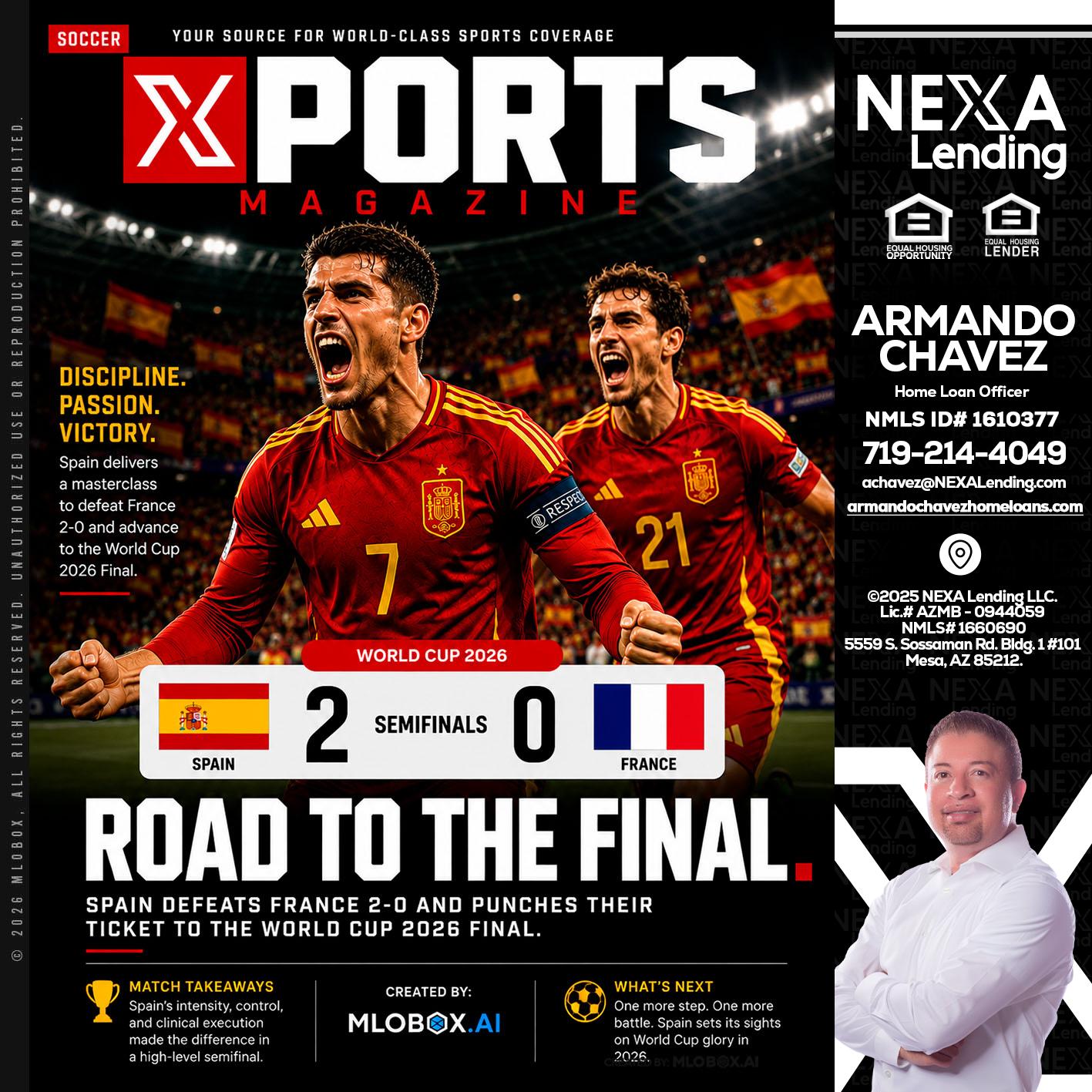 XPORTS WORLD CUP 2026 - Armando Chavez -Home Loan Officer