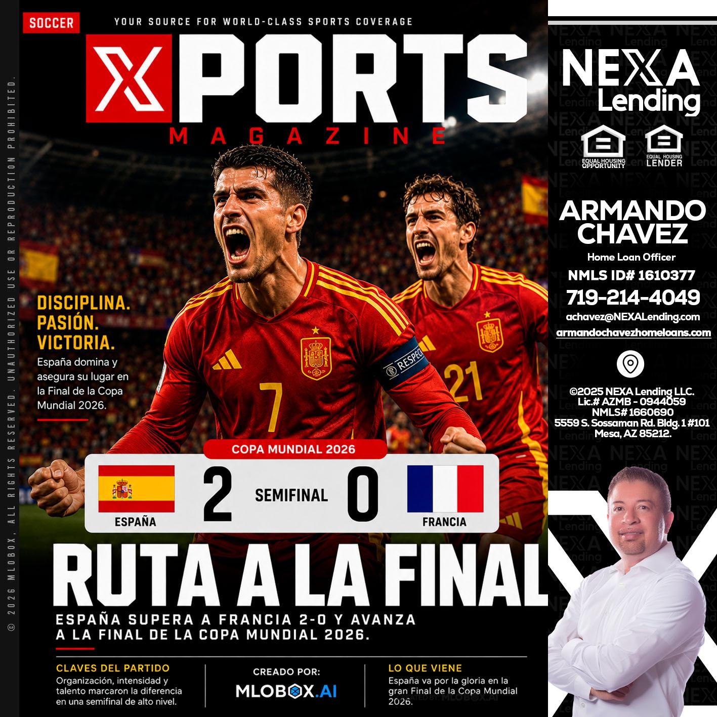 XPORTS COPA MUNDIAL 2026 - Armando Chavez -Home Loan Officer