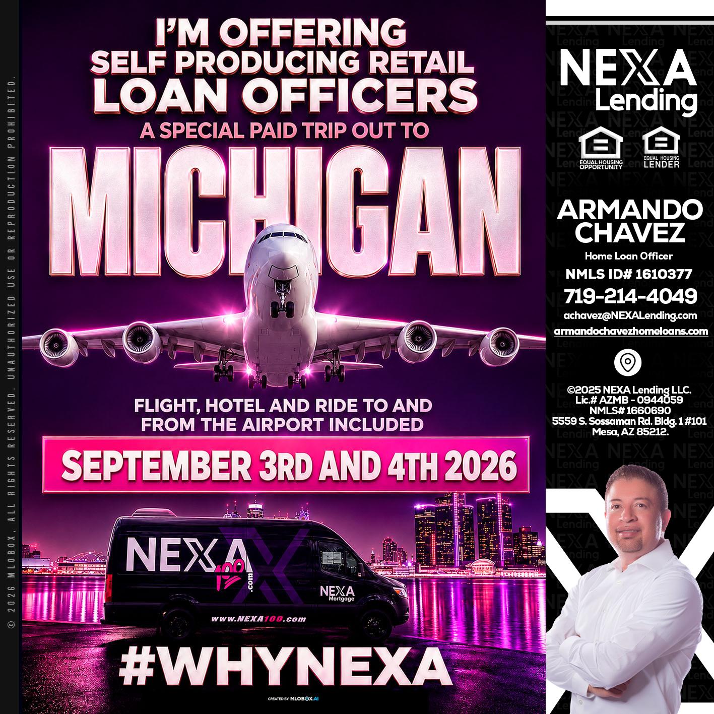 MICHIGAN TRIP - Armando Chavez -Home Loan Officer