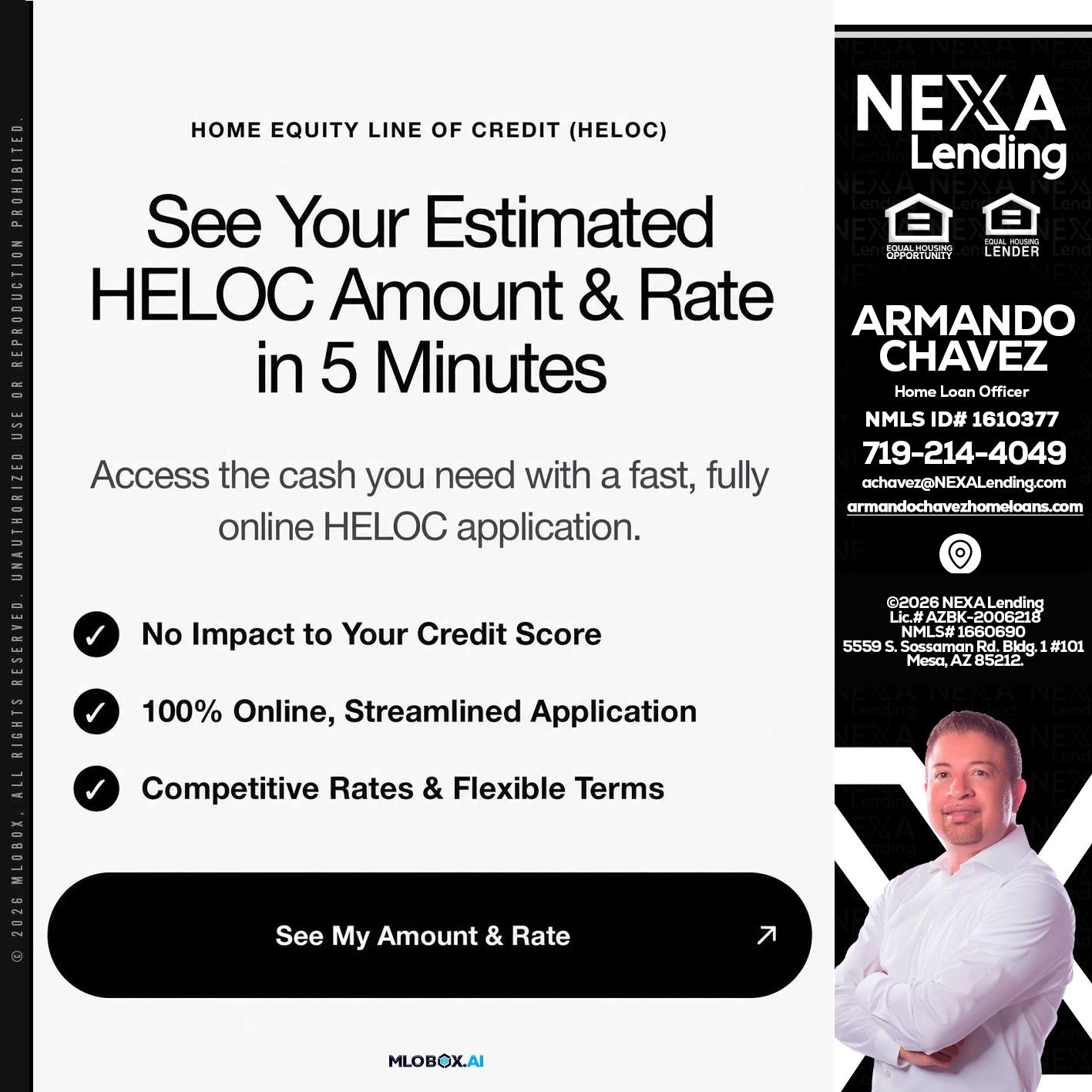 HELOC - Armando Chavez -Home Loan Officer