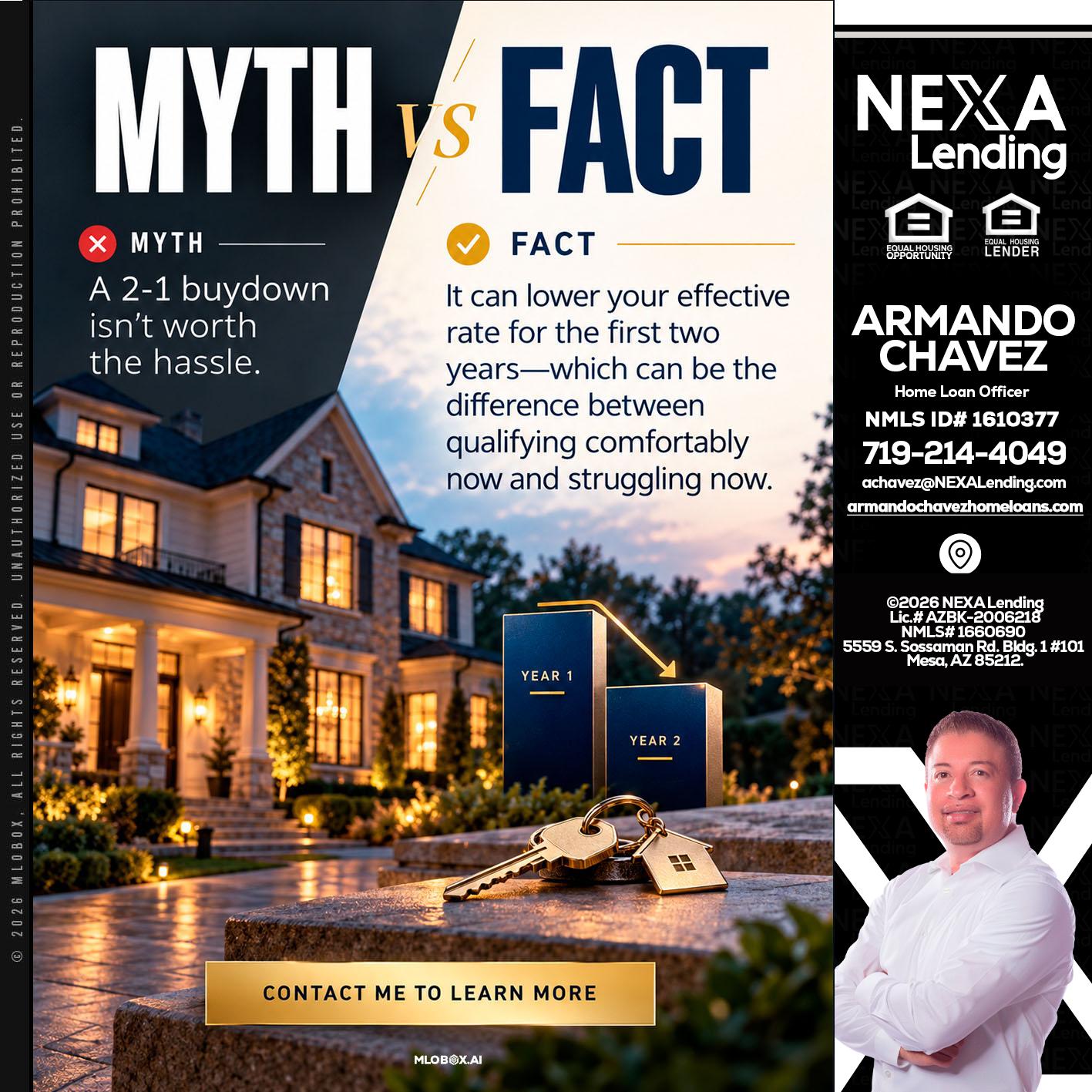 MYTH VS FACT - Armando Chavez -Home Loan Officer