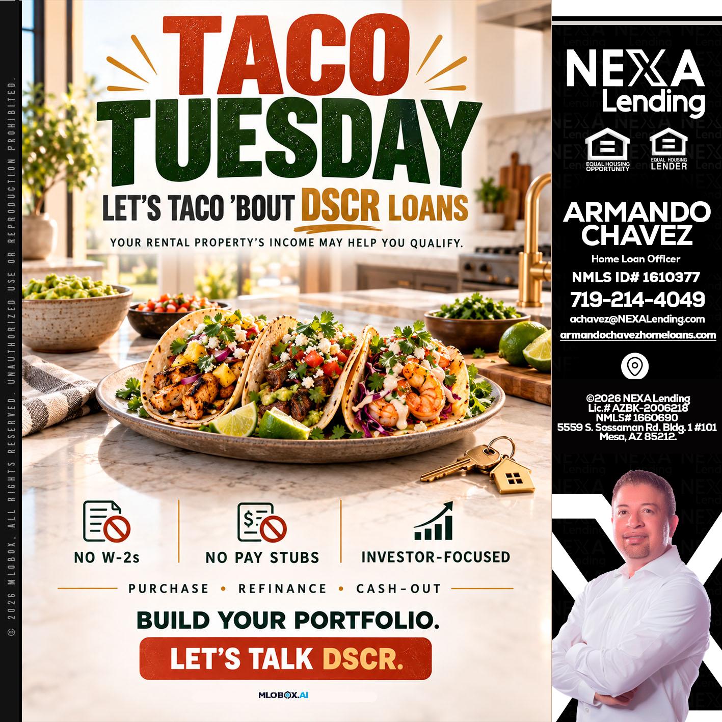 TACO TUESDAY - Armando Chavez -Home Loan Officer