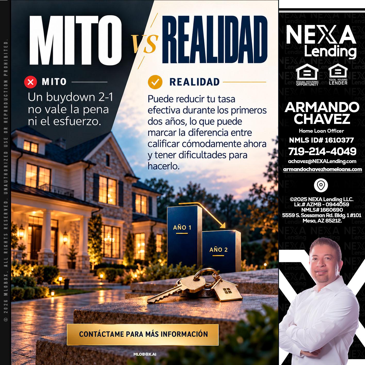 MITO VS REALIDAD - Armando Chavez -Home Loan Officer