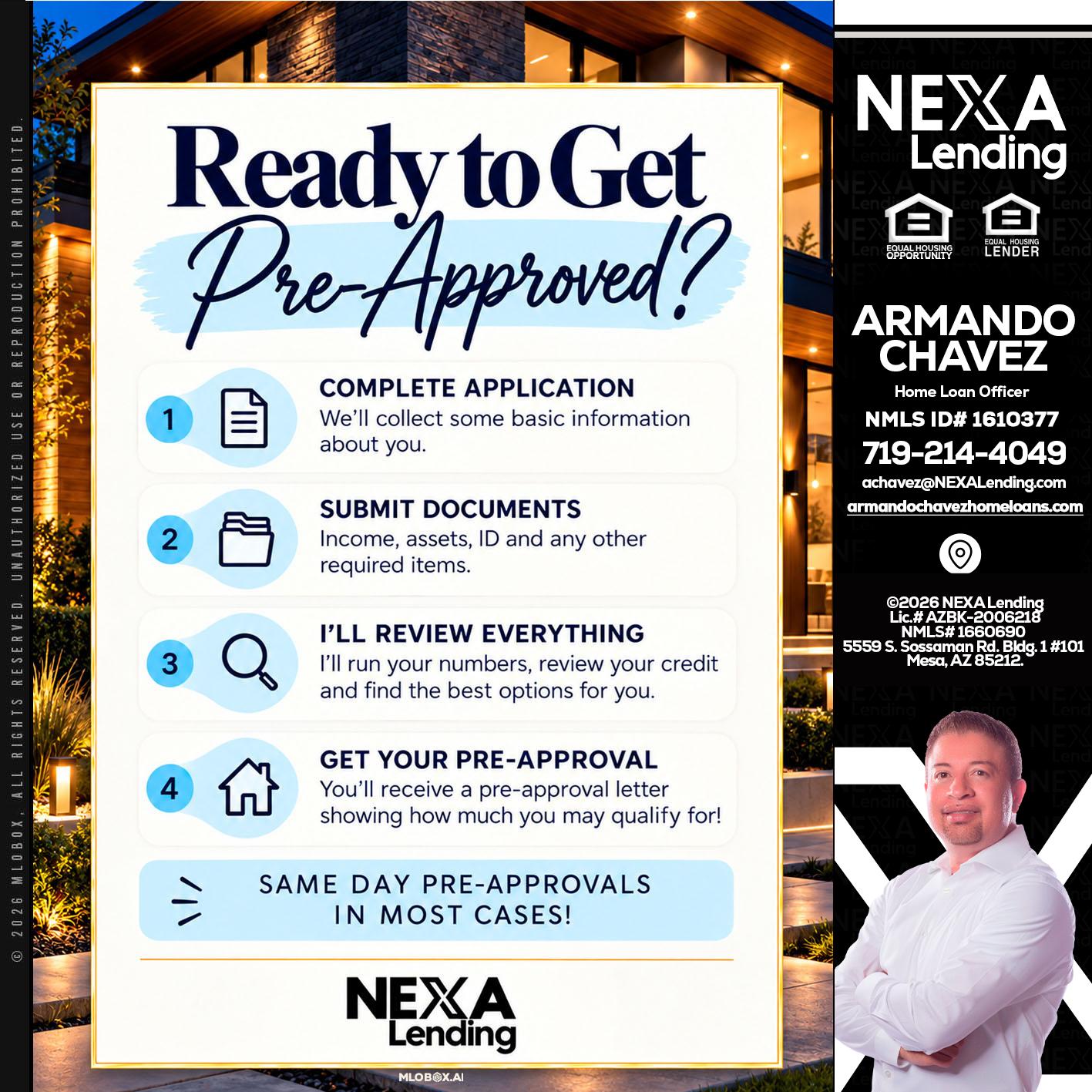 ready to get - Armando Chavez -Home Loan Officer